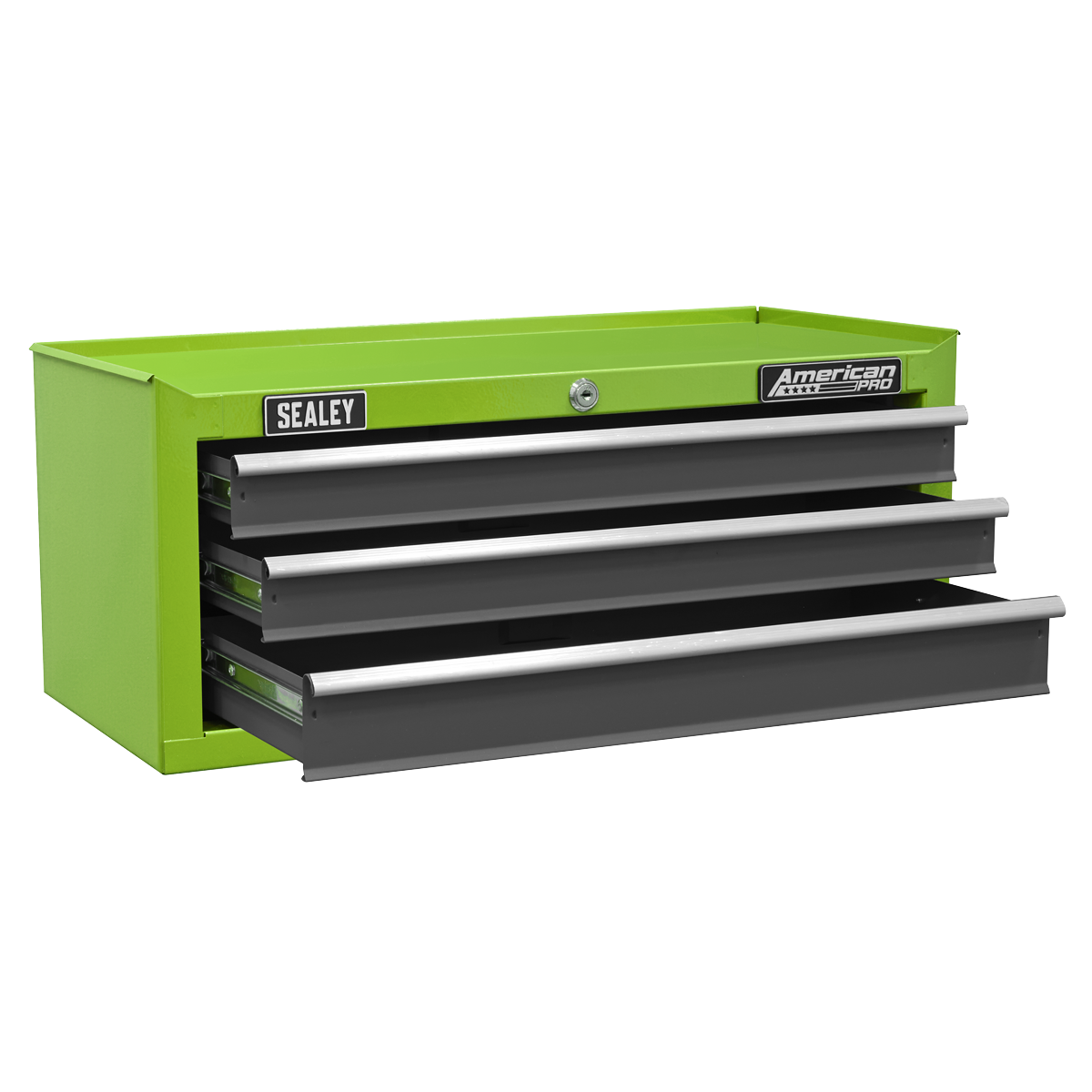 American PRO® Mid-Box Tool Chest, 3 Drawer, Green/Grey (AP22309BBHV)