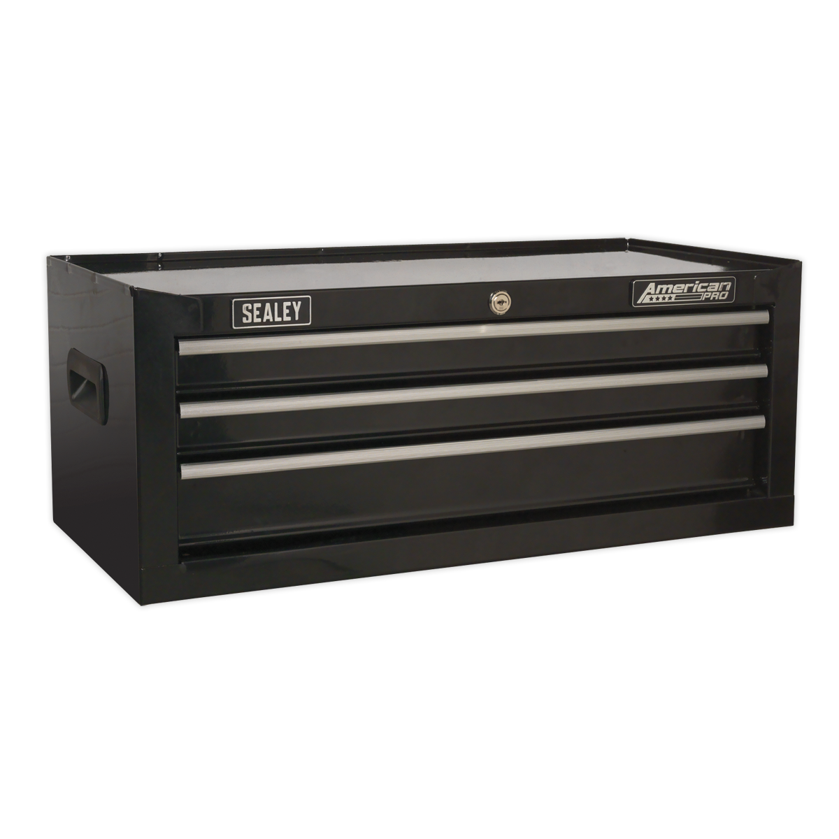 American PRO® Mid-Box Tool Chest 3 Drawer - Black