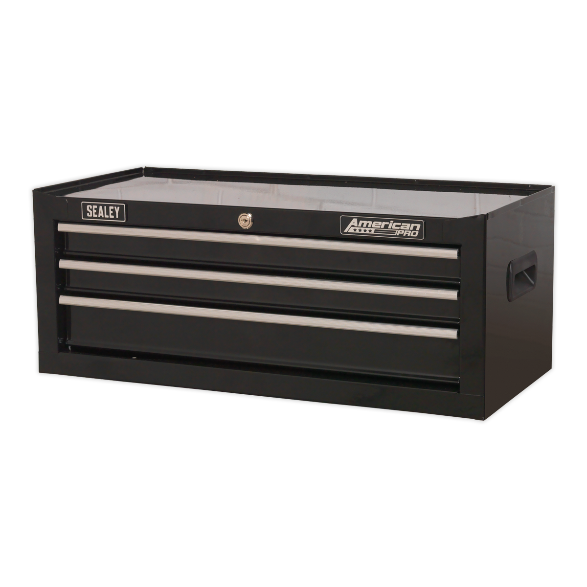 American PRO® Mid-Box Tool Chest, 3 Drawer, Black (AP223B)