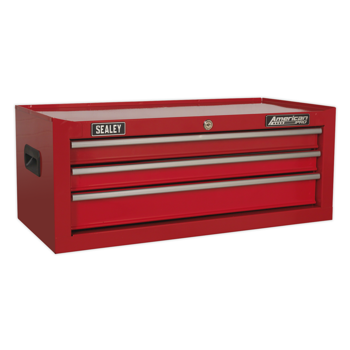 American PRO® Mid-Box 3 Drawer - Red