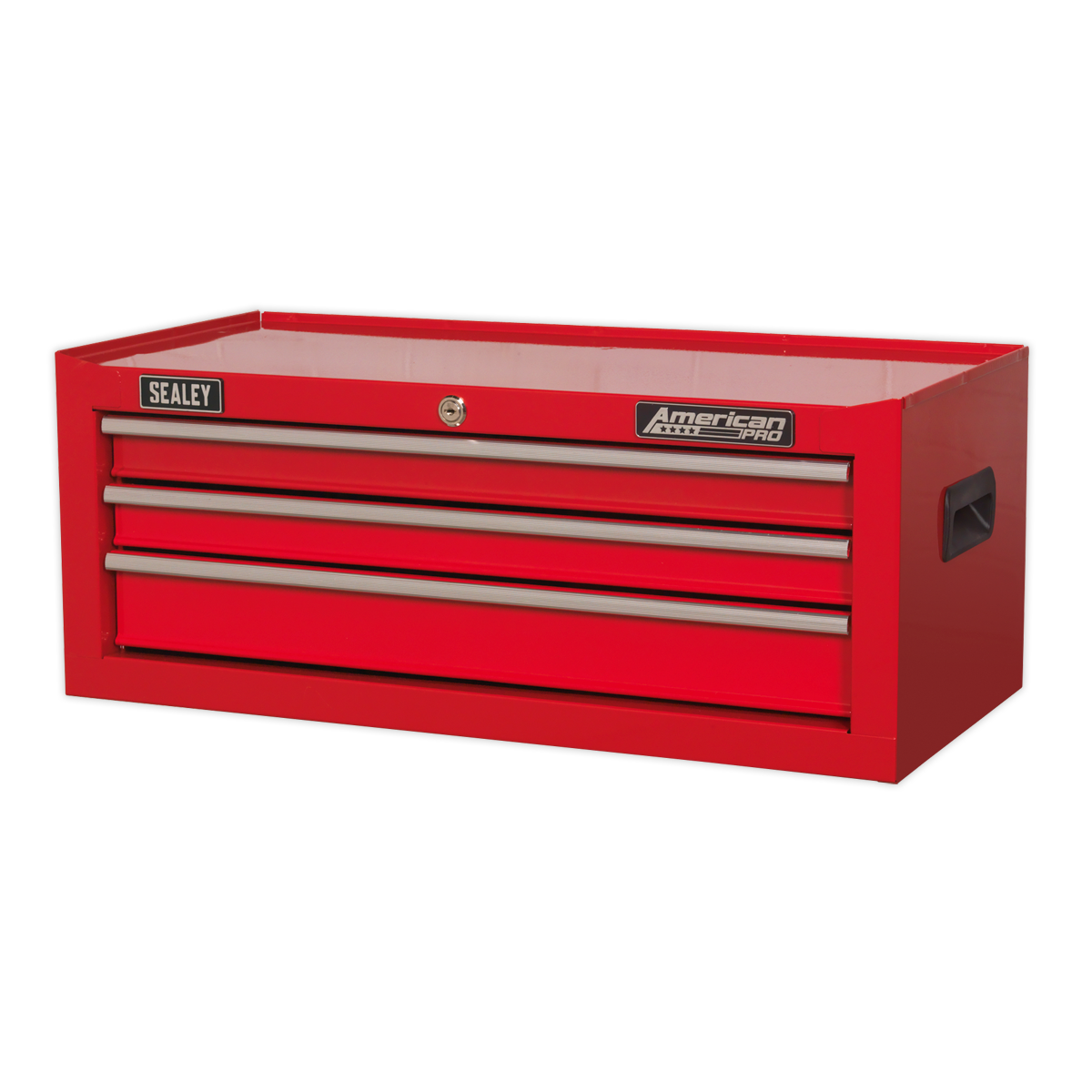 American PRO® Mid-Box Tool Chest, 3 Drawer, Red (AP223)