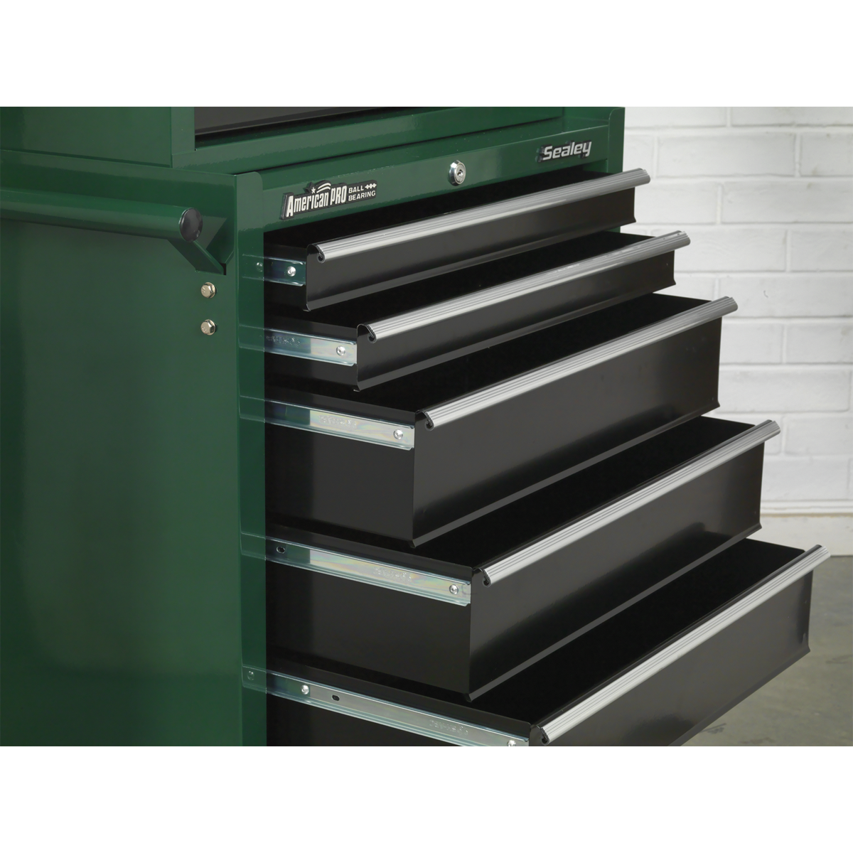 American PRO® Rollcab 7 Drawer - Red/Grey