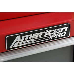 American PRO® Rollcab 7 Drawer - Red/Grey