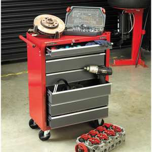 American PRO® Rollcab 7 Drawer - Red/Grey