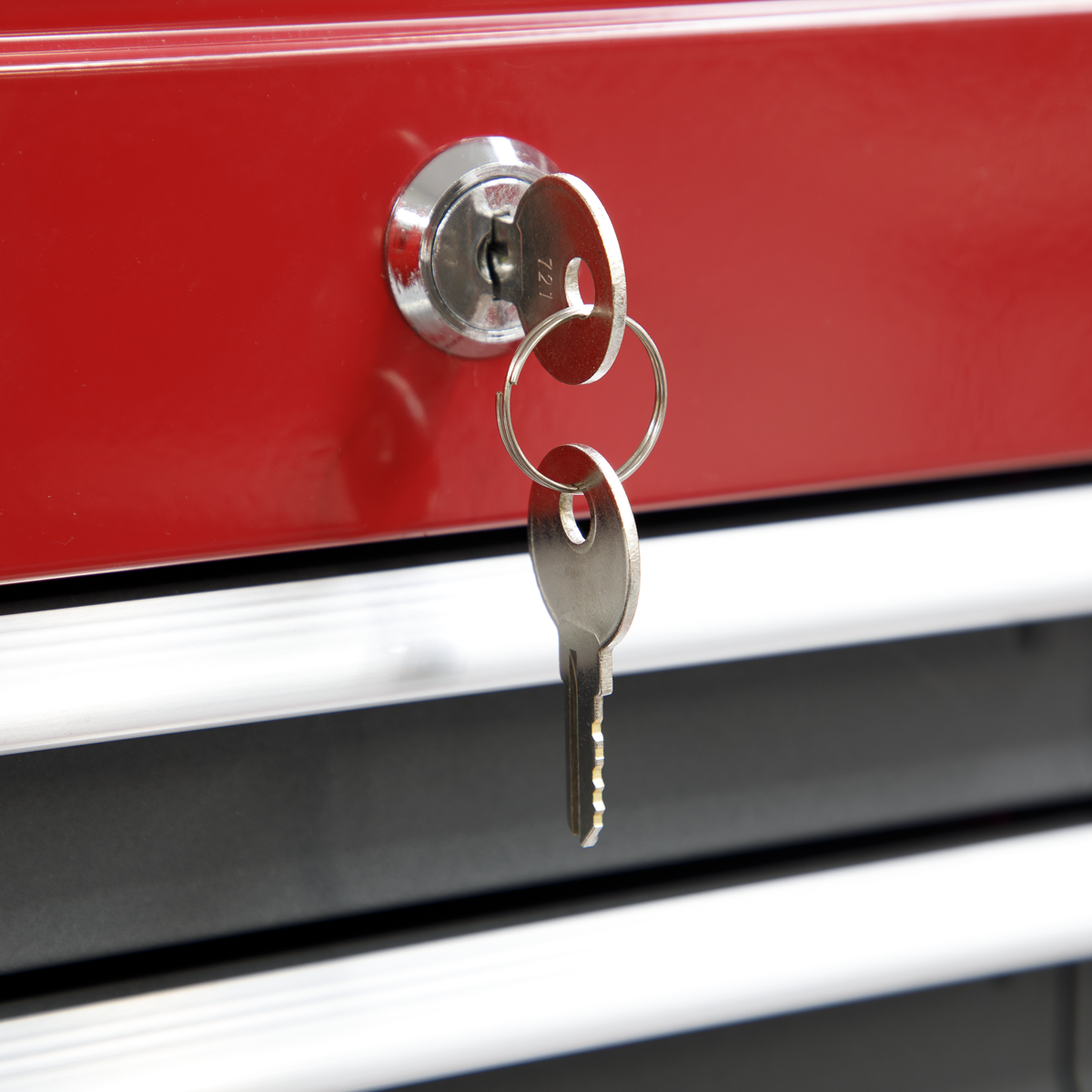 American PRO® Rollcab 7 Drawer - Red/Grey