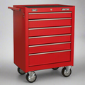 Sealey AP226 American Pro® Tool Storage Rollcab with Ball-Bearing Slides, 6 Drawer, Red