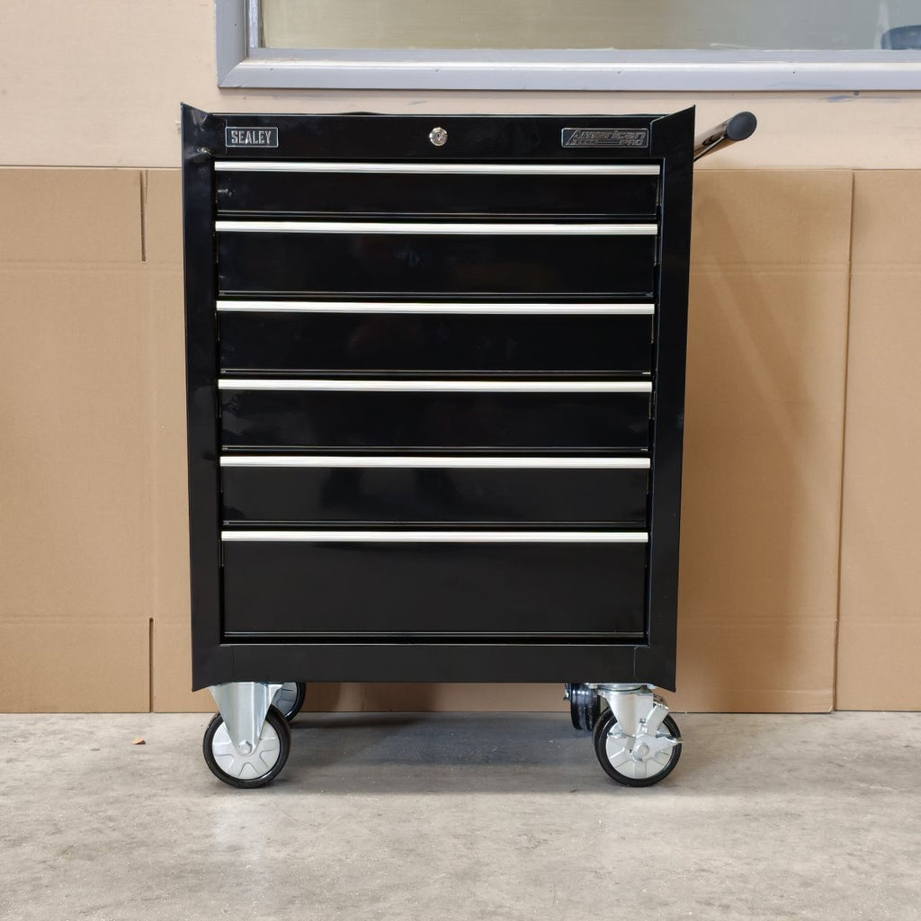 American PRO® Rollcab, 6 Drawer, Black (AP226B)