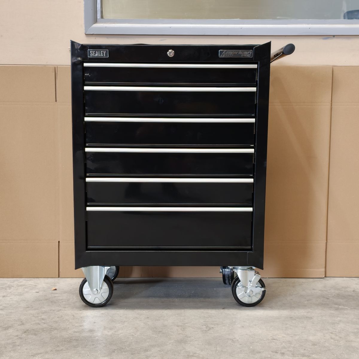 American PRO® Rollcab, 6 Drawer, Black (AP226B)