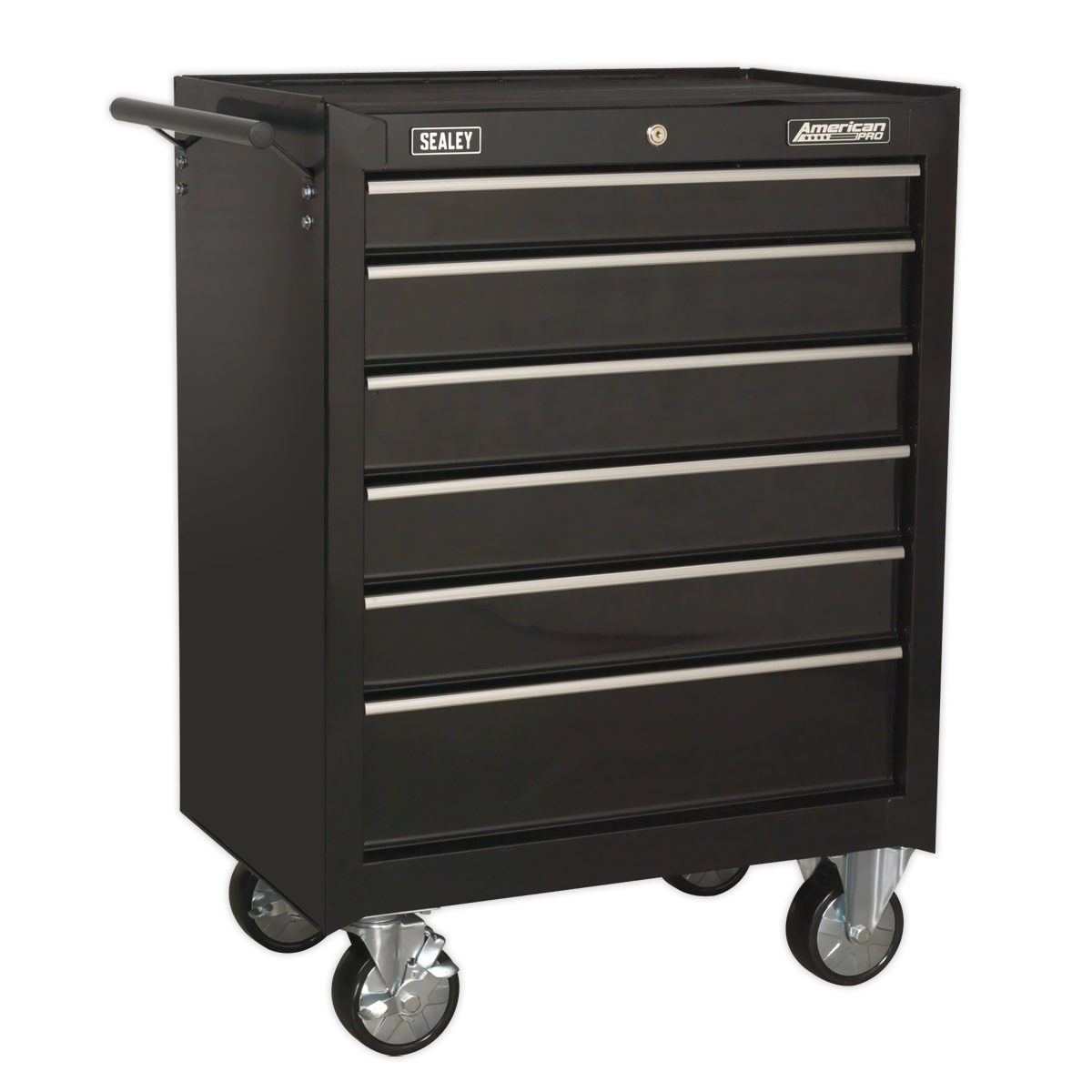American PRO® Rollcab 6 Drawer - Black