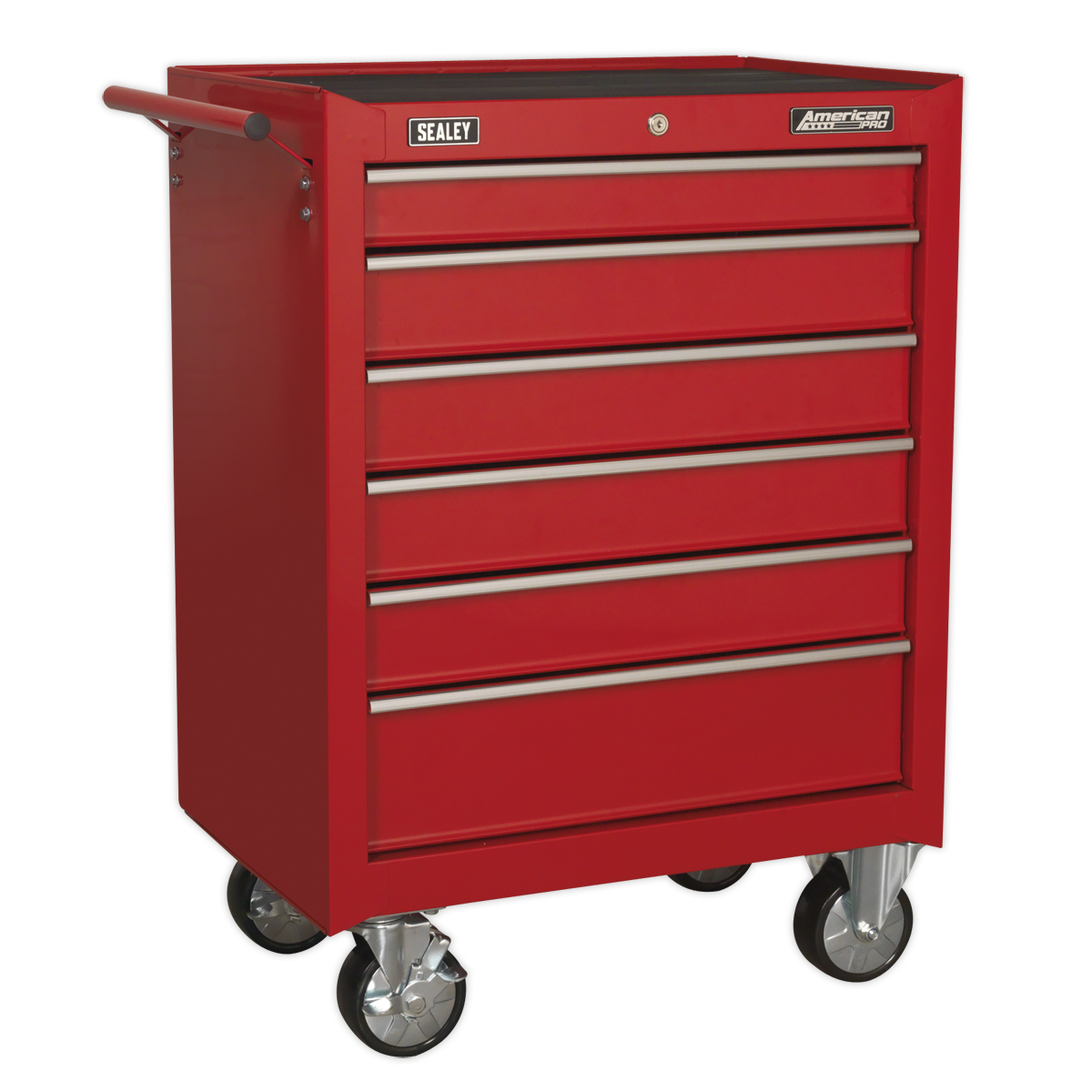 American PRO® Rollcab 6 Drawer - Red