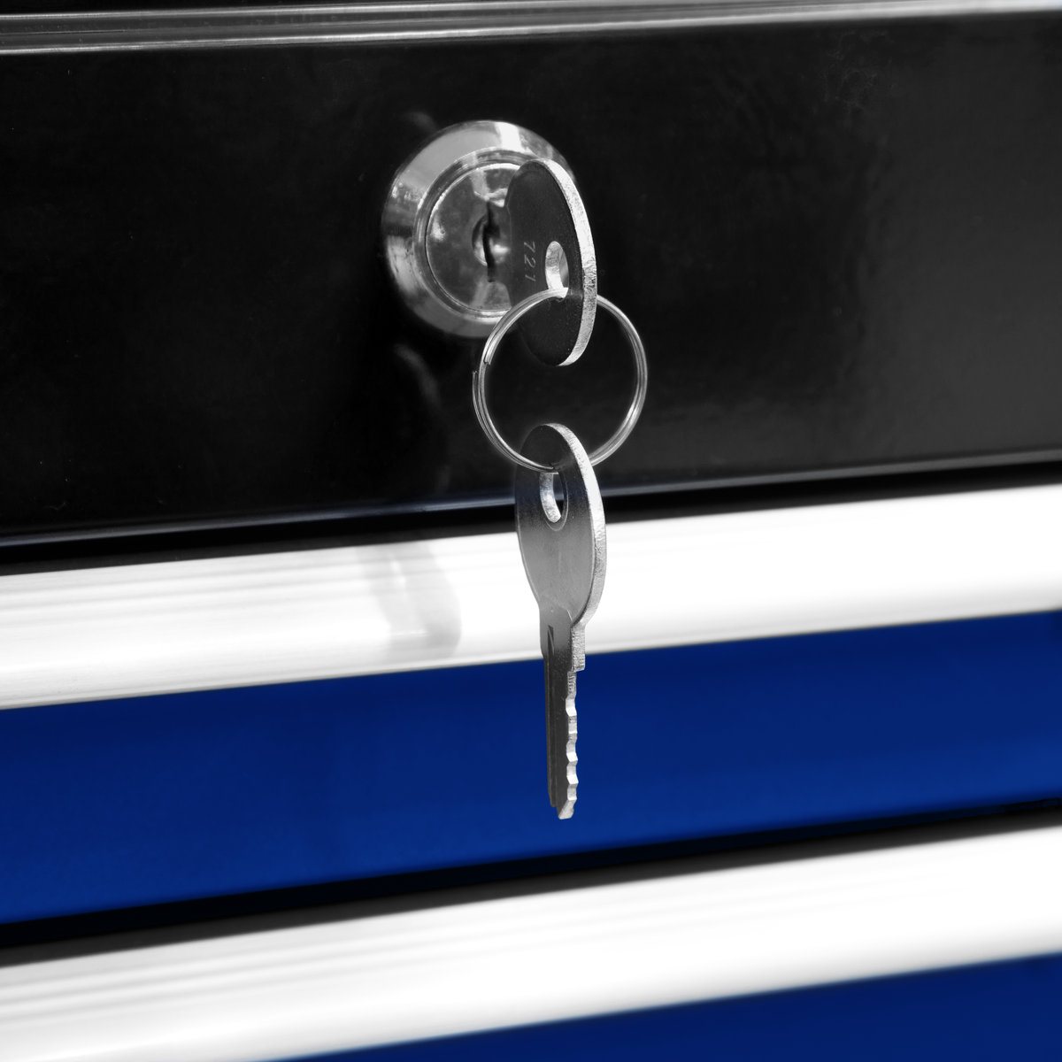 American PRO® Topchest & Rollcab Combination, 6 Drawer, Blue (AP22B)