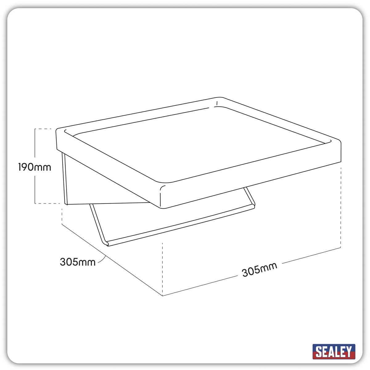 Premier™ Side Shelf & Roll Holder for AP24 Series Tool Chests (AP24ACC2)