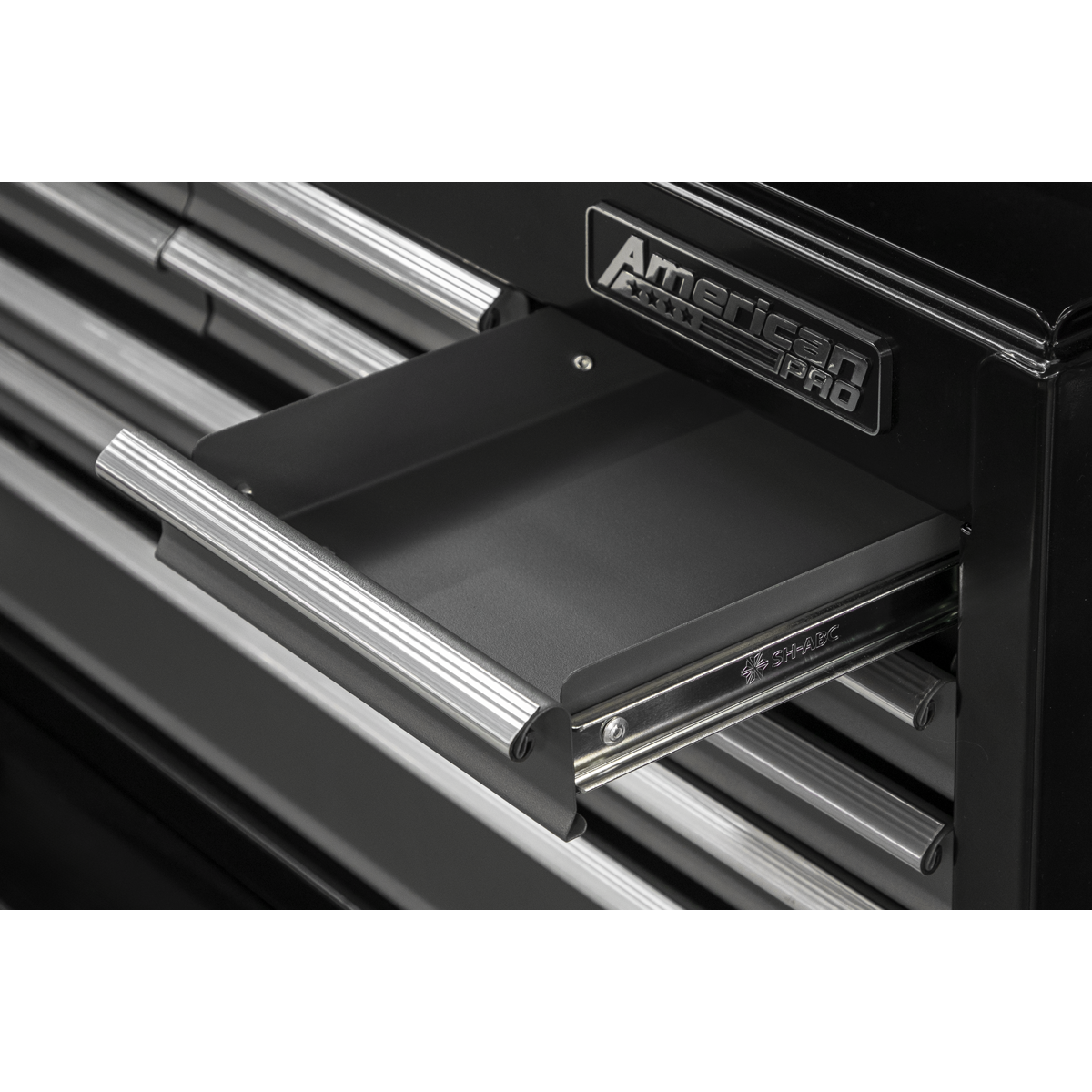 American PRO® Topchest, 9 Drawer, Black/Grey (AP2509B)