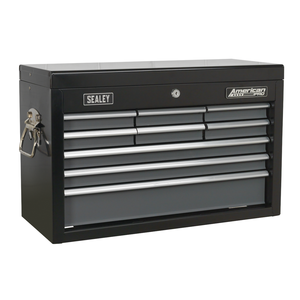 American PRO® Topchest, 9 Drawer, Black/Grey (AP2509B) (Factory Refurbished B)
