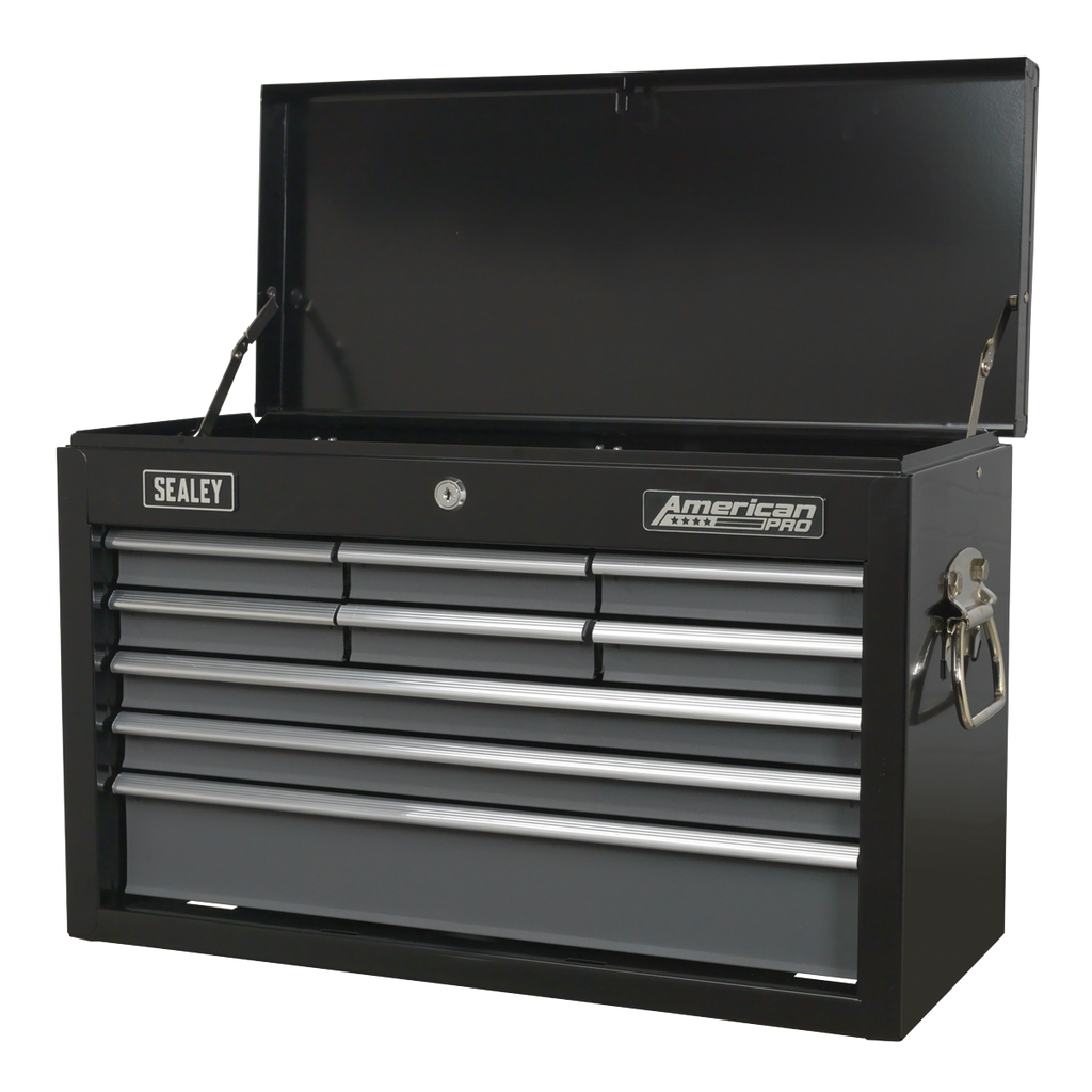 American PRO® Topchest, 9 Drawer, Black/Grey (AP2509B) (Factory Refurbished B)