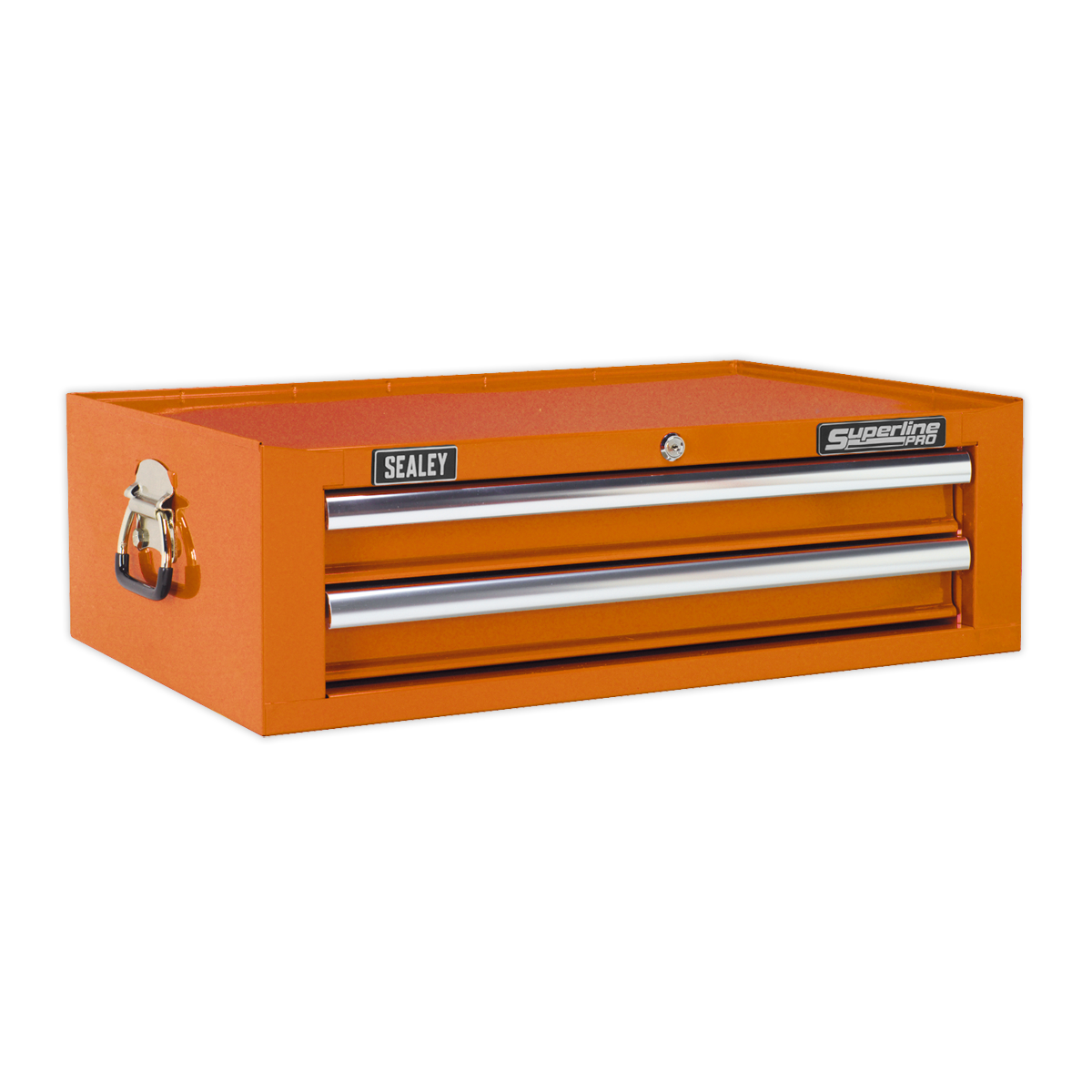 Superline PRO® Topchest, Mid-Box & Rollcab Combination, 14 Drawer, Orange (APSTACKTO)