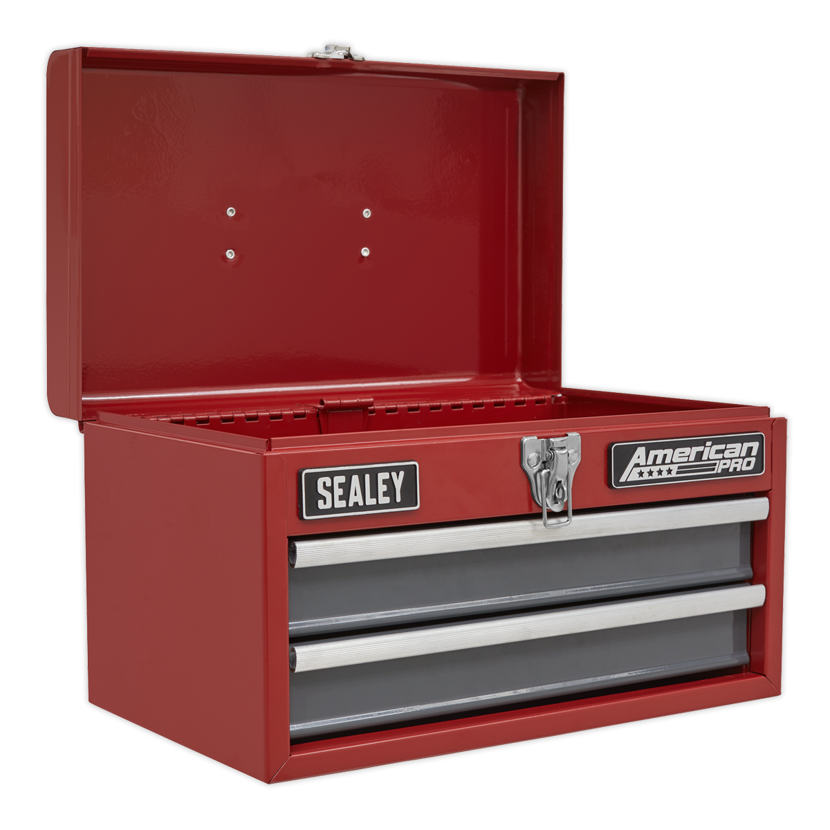 American PRO® Toolbox, 2 Drawer, Red/Grey (AP2602BB)