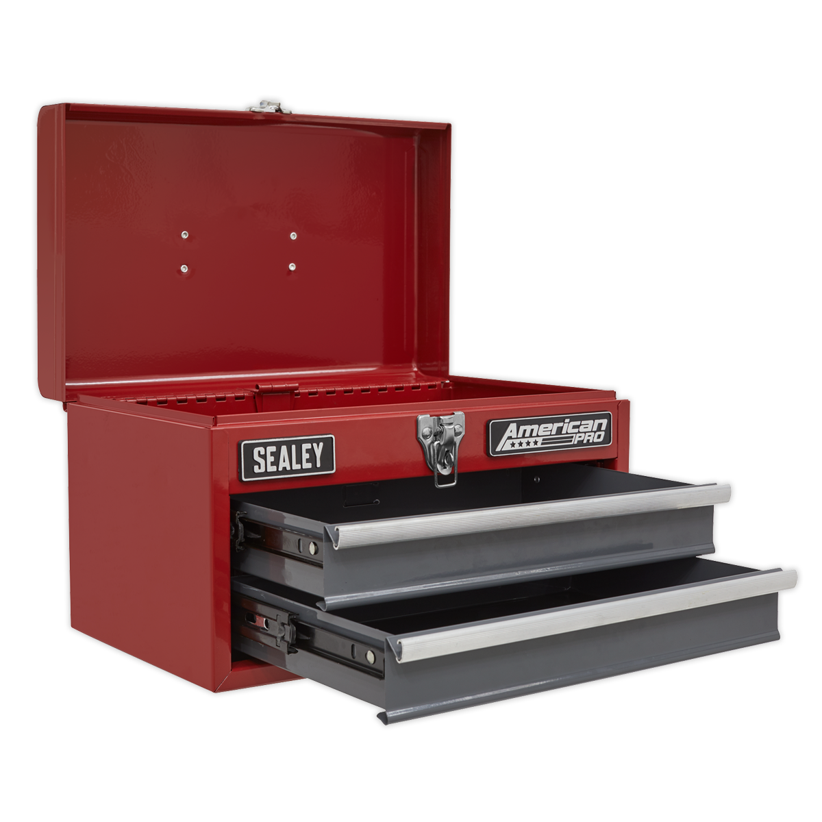 American PRO® Toolbox, 2 Drawer, Red/Grey (AP2602BB)