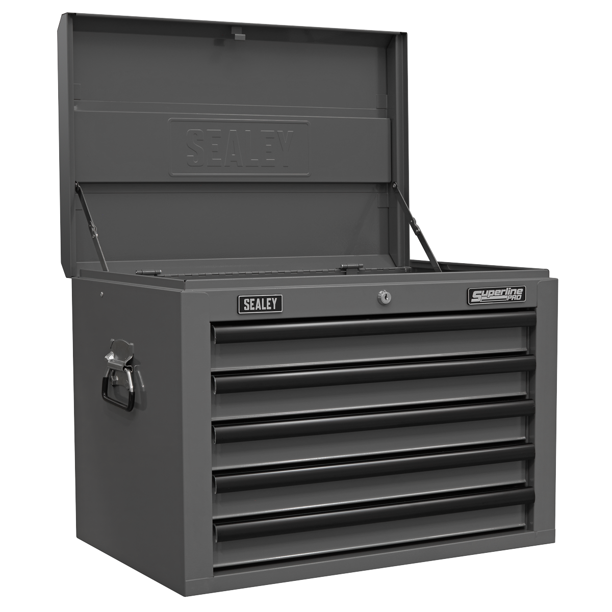 Superline PRO® Topchest 5 Drawer - Grey/Black