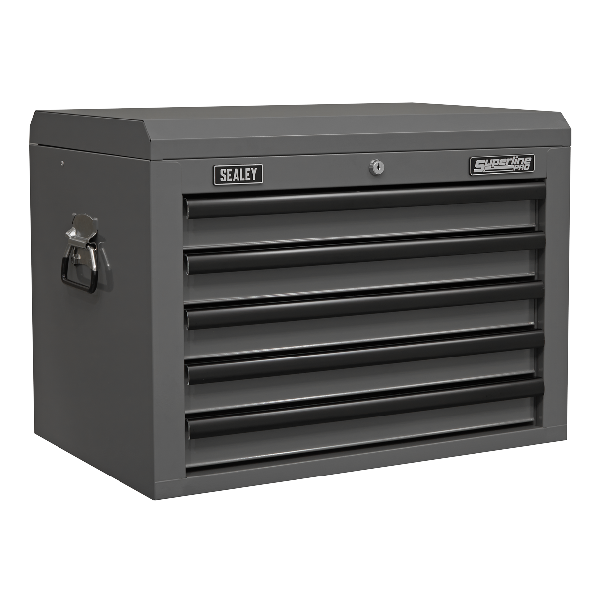 Superline PRO® Topchest 5 Drawer - Grey/Black