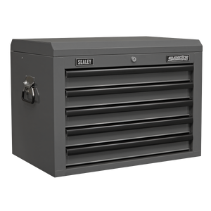 Superline PRO® Topchest 5 Drawer - Grey/Black