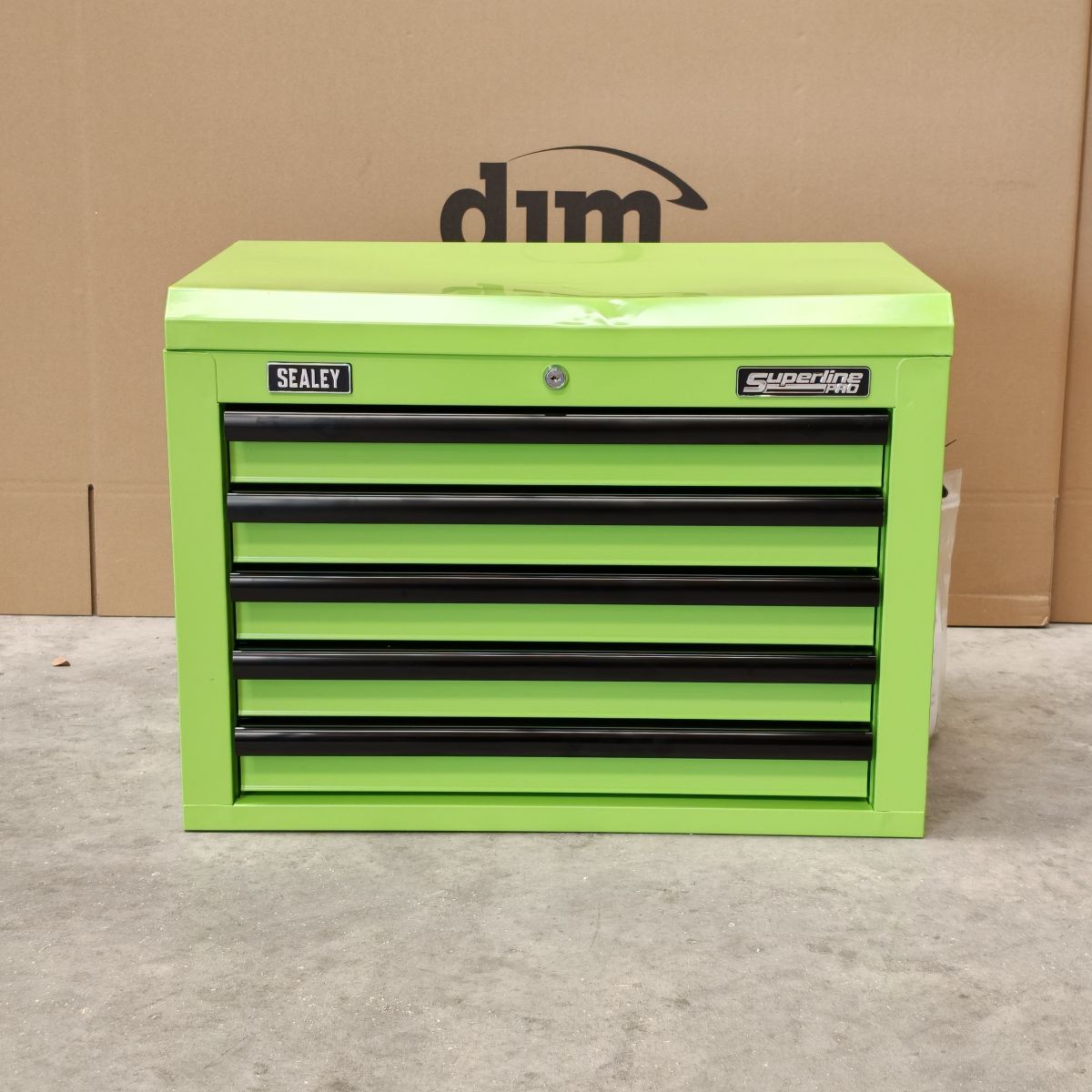 Superline PRO® Heavy-Duty Topchest, 5 Drawer, Green/Black (AP26059THV) (Factory Refurbished B)