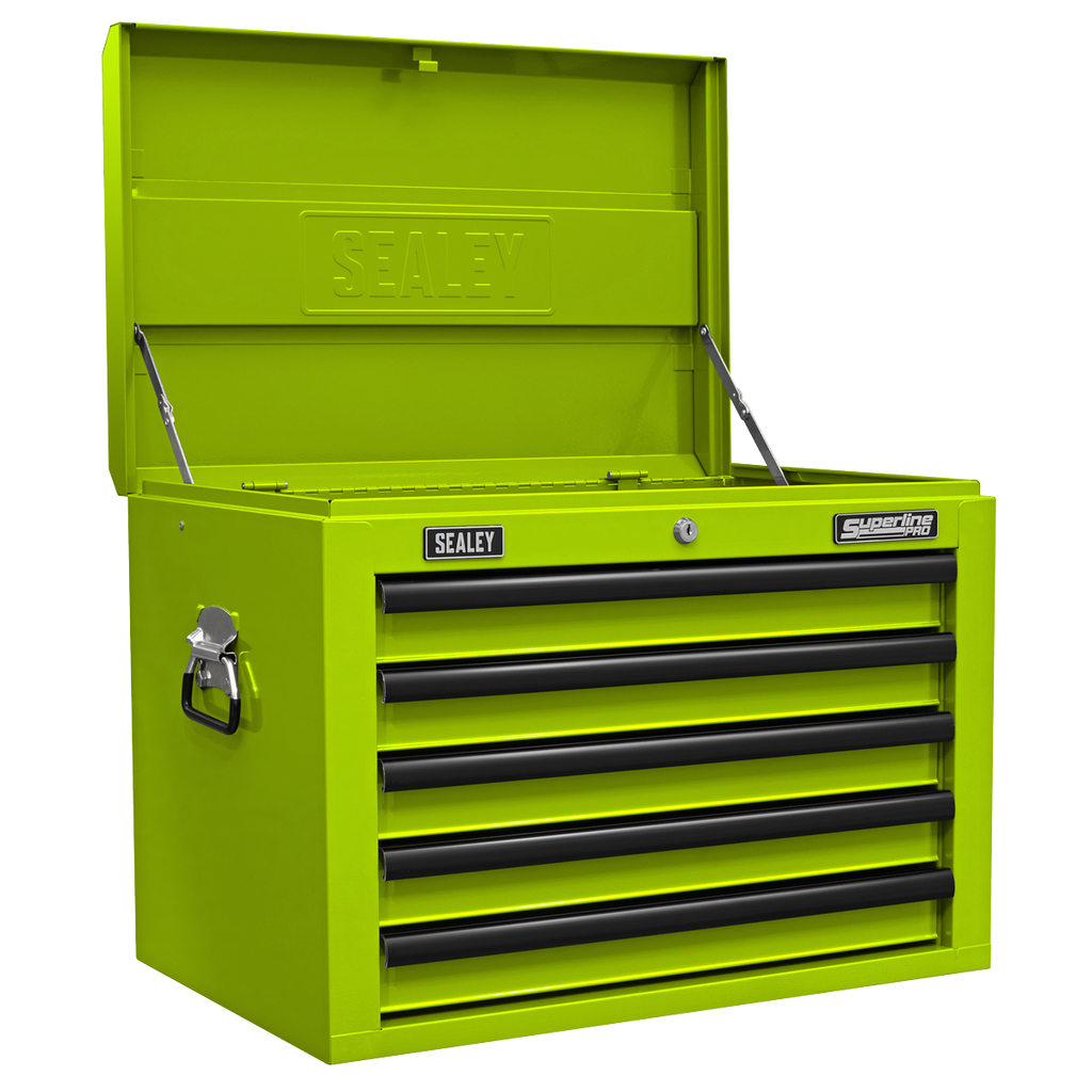 Superline PRO® Topchest 5 Drawer - Green/Black