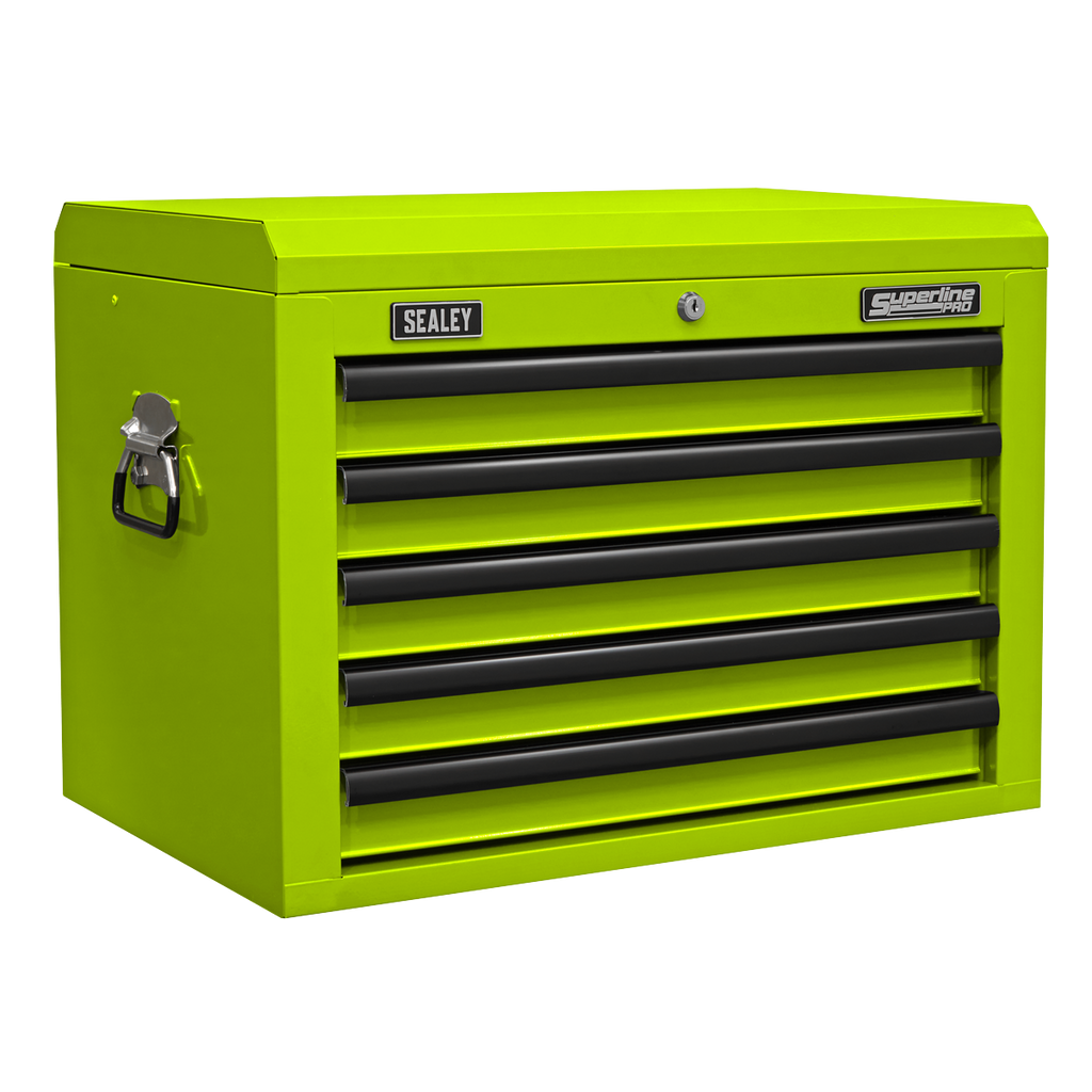 Superline PRO® Topchest 5 Drawer - Green/Black