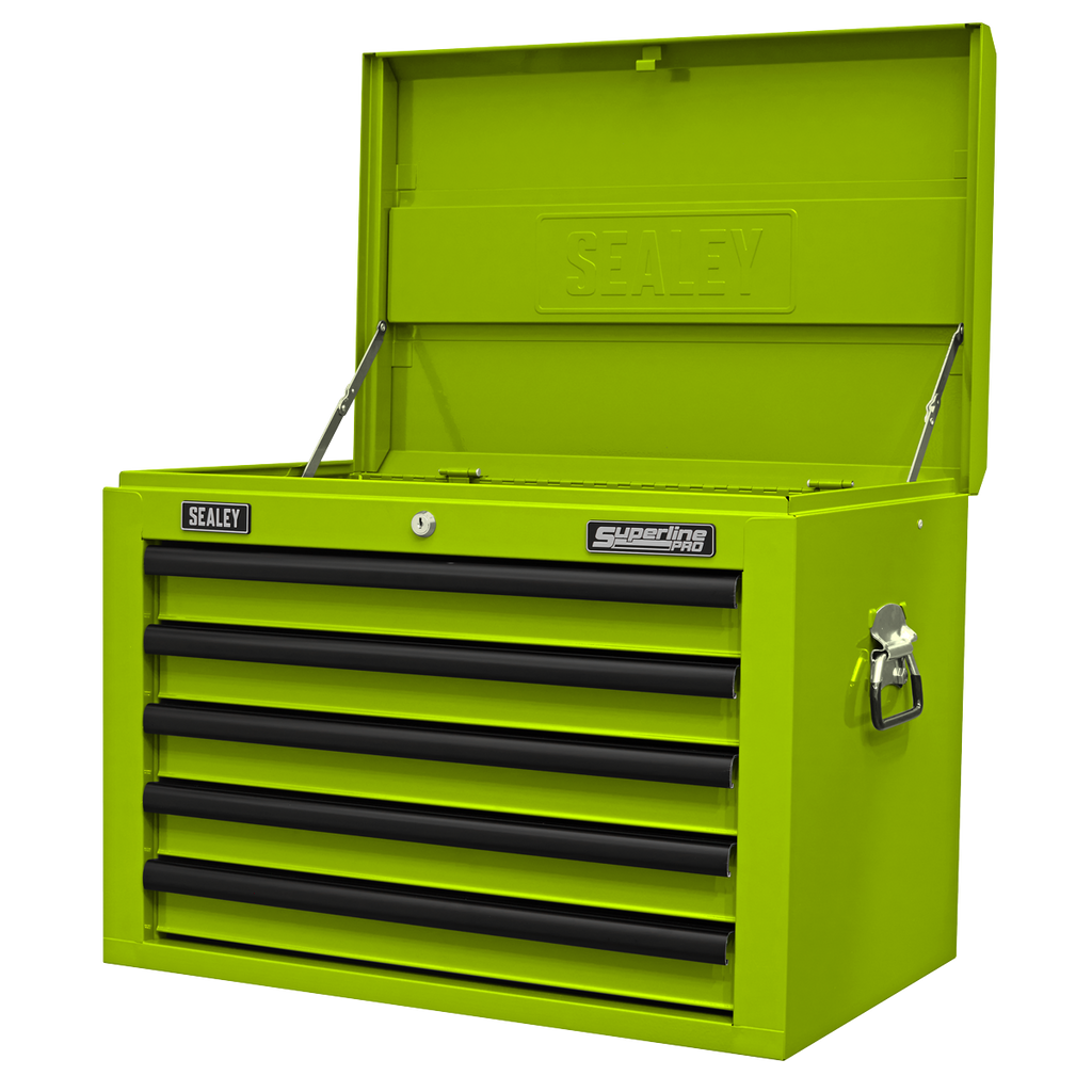 Superline PRO® Topchest 5 Drawer - Green/Black