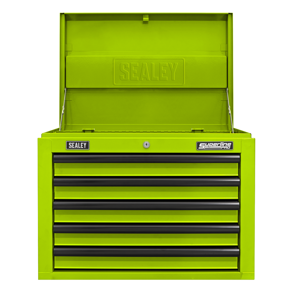 Superline PRO® Topchest 5 Drawer - Green/Black