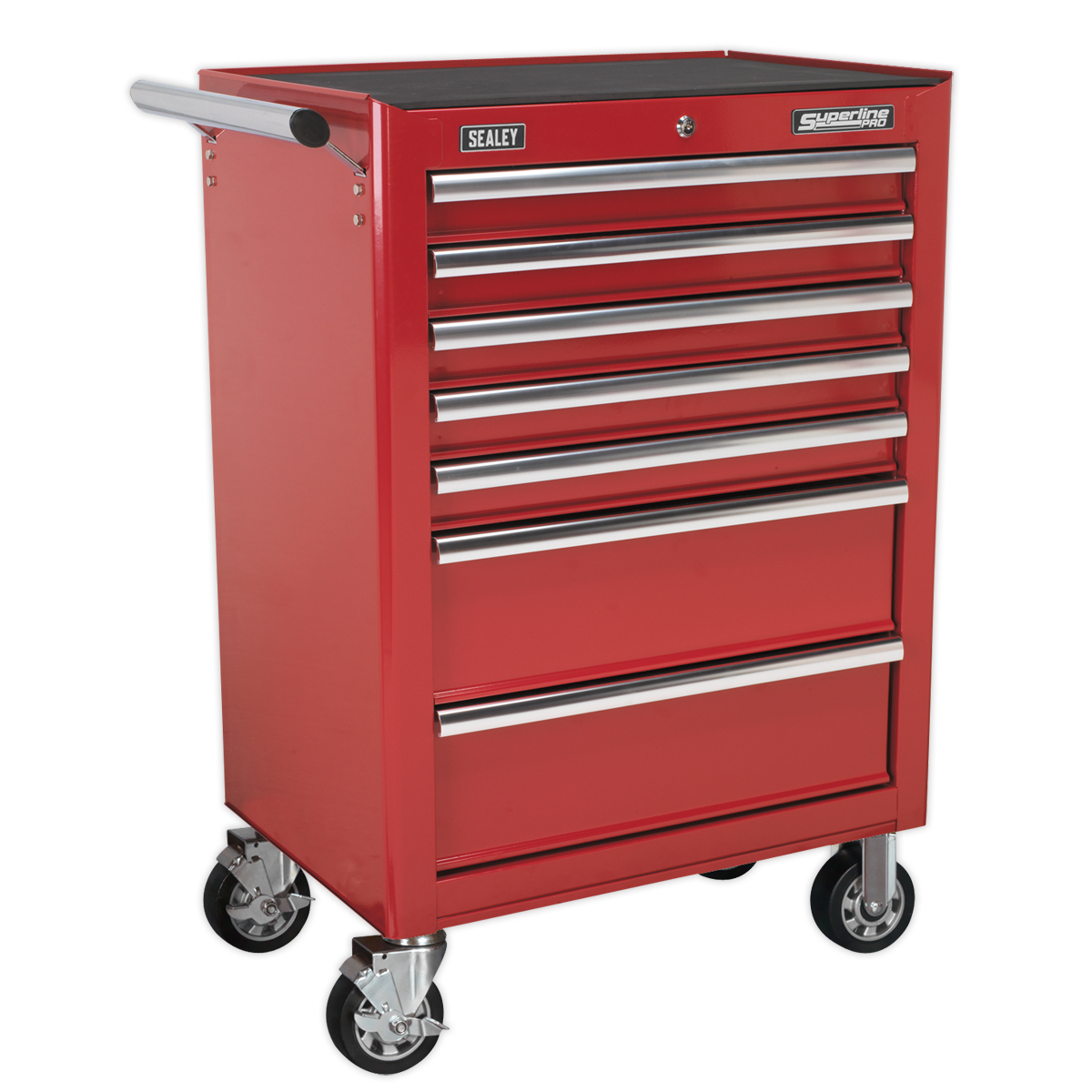 Superline PRO® Rollcab 7 Drawer - Red
