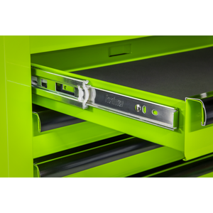 Superline PRO® Rollcab 7 Drawer - Green/Black