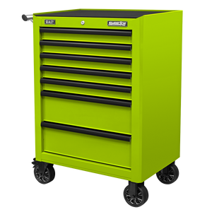 Superline PRO® Rollcab 7 Drawer - Green/Black