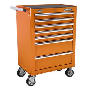 Superline PRO® Tool Chest Combination 14 Drawer with 446pc Tool Kit - Orange