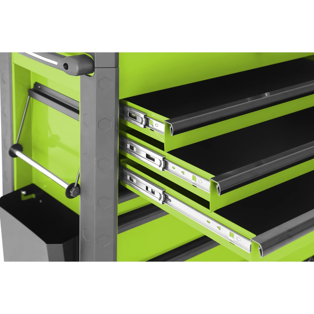 Superline PRO® Mobile Heavy-Duty Tool Trolley, 6 Drawer, Green (AP266HV)