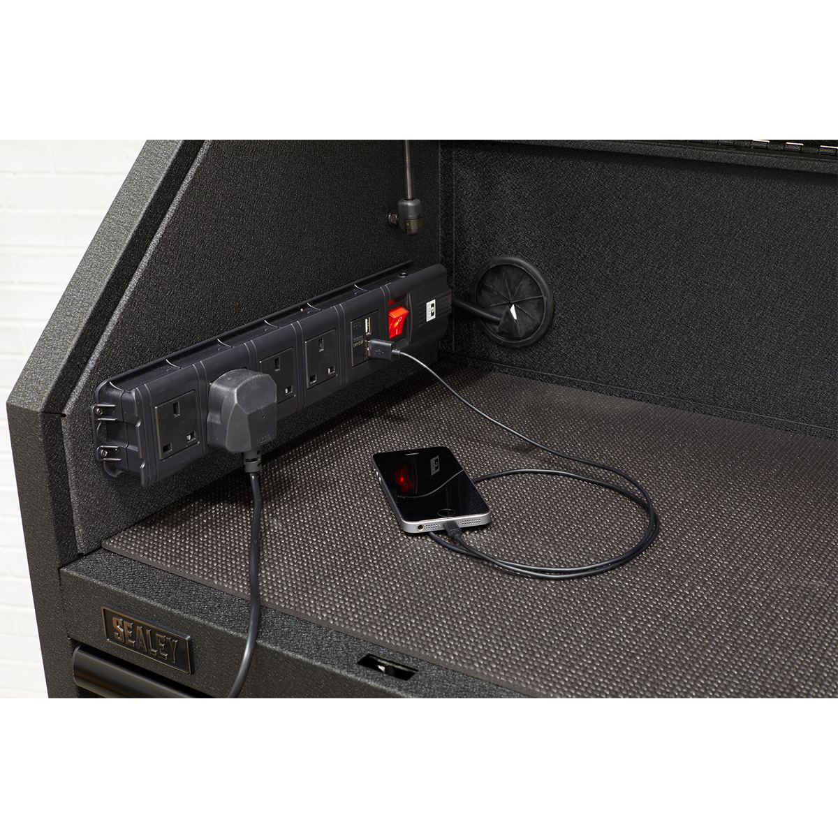 Superline PRO® Black Edition Topchest with 4 Soft Close Drawers & Power Strip 660mm