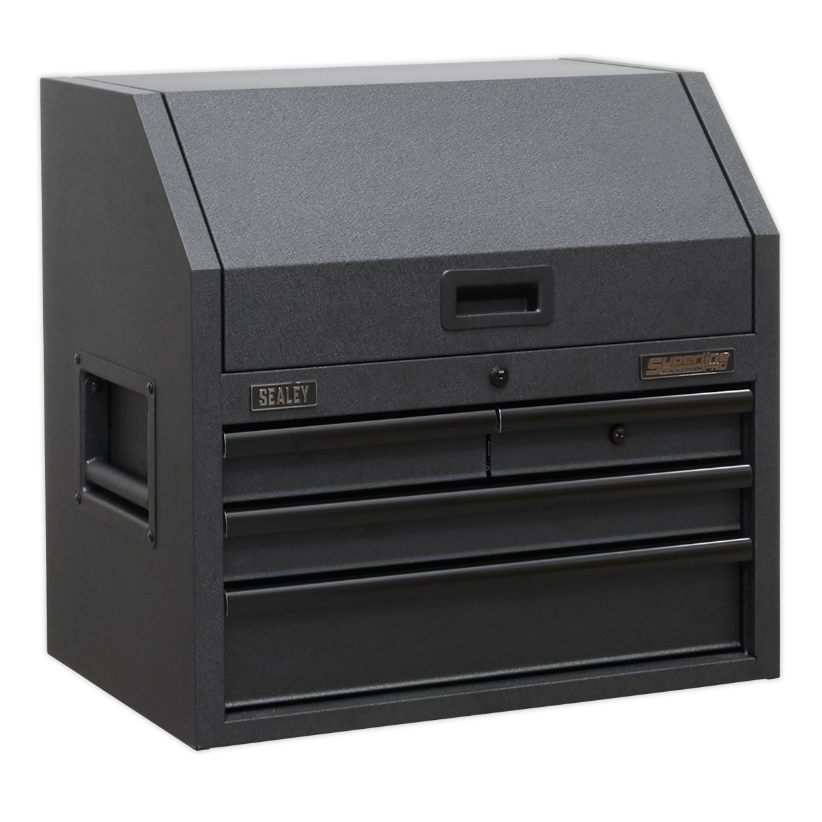 Superline PRO® Black Edition Topchest with 4 Soft Close Drawers & Power Strip 660mm