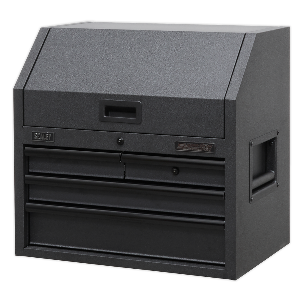 Superline PRO® Black Edition Topchest with 4 Soft Close Drawers & Power Strip 660mm