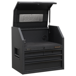 Superline PRO® Black Edition Tool Chest Combination with 9 Soft Close Drawers & Power Strip
