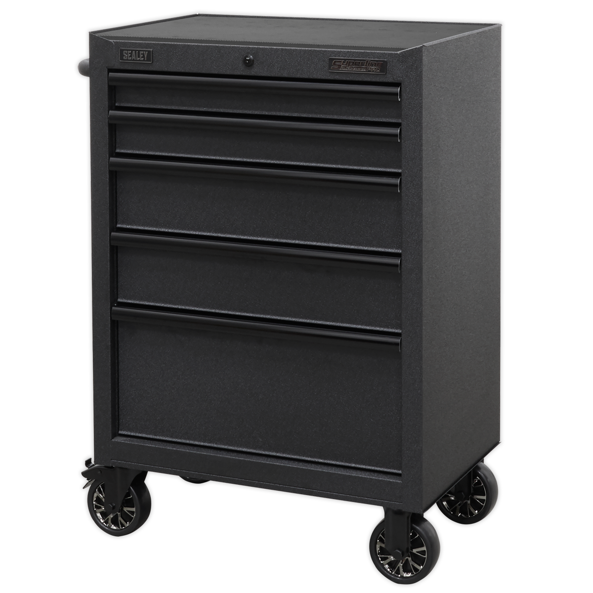 Superline PRO® Black Edition Rollcab with 5 Soft Close Drawers 680mm