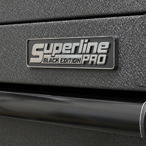 Superline PRO® Black Edition Tool Chest Combination with 9 Soft Close Drawers & Power Strip