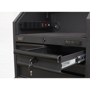 Superline PRO® Black Edition Tool Chest Combination with 9 Soft Close Drawers & Power Strip
