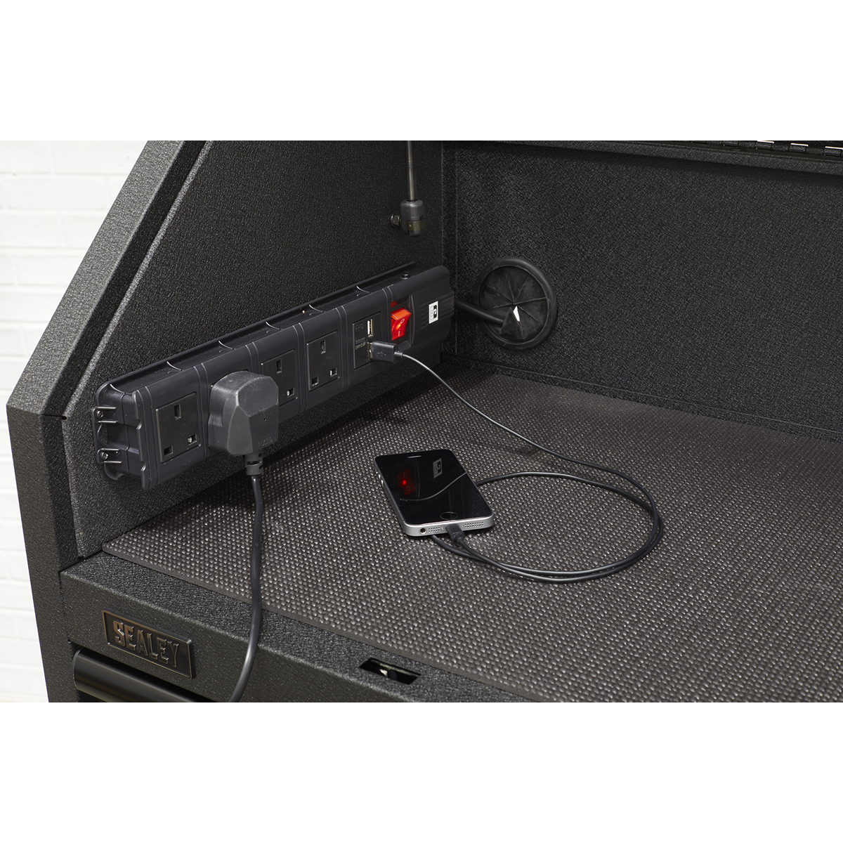 Superline PRO® Black Edition Tool Chest Combination with 9 Soft Close Drawers & Power Strip