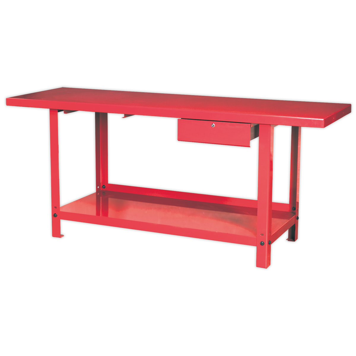 Steel Workbench with Drawer 2m
