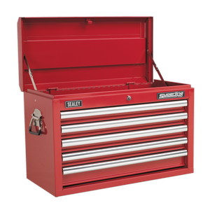 Superline PRO® Topchest & Rollcab Combination 10 Drawer with 148pc Tool Kit - Red