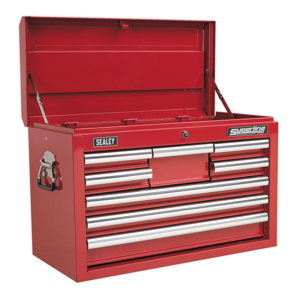 Sealey AP33089 Superline PRO® Topchest with Ball-Bearing Slides, 8 Drawer, Red