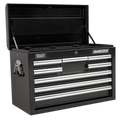 Sealey AP33089B Superline PRO® Topchest with Ball-Bearing Slides, 8 Drawer, Black