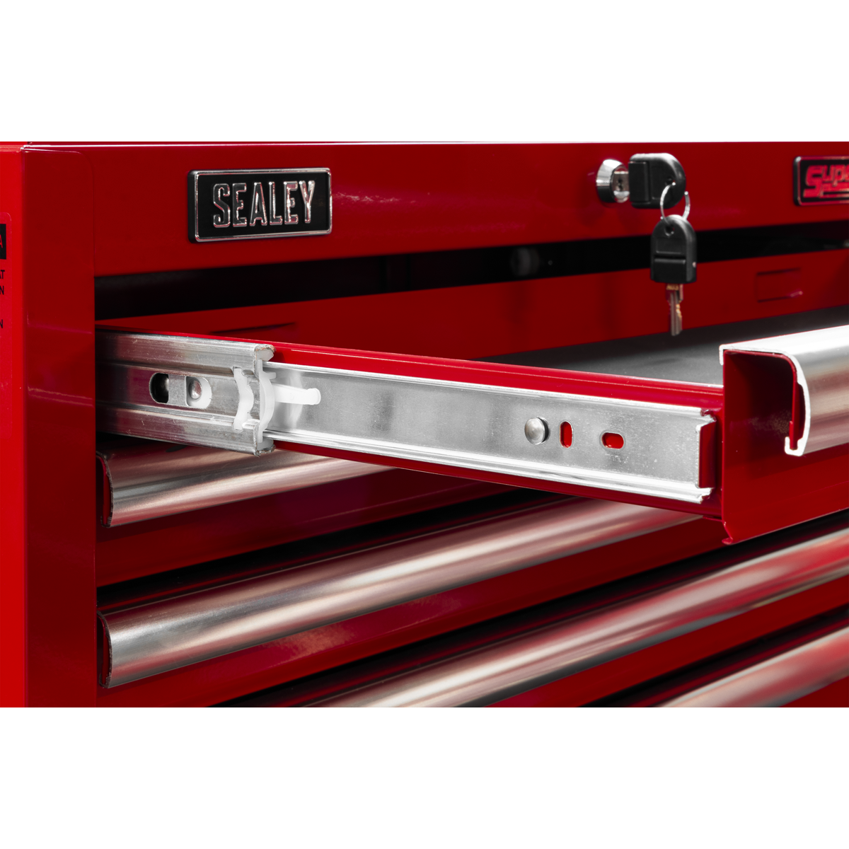 Sealey AP33089 Superline PRO® Topchest with Ball-Bearing Slides, 8 Drawer, Red