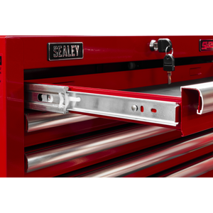 Sealey AP33089 Superline PRO® Topchest with Ball-Bearing Slides, 8 Drawer, Red