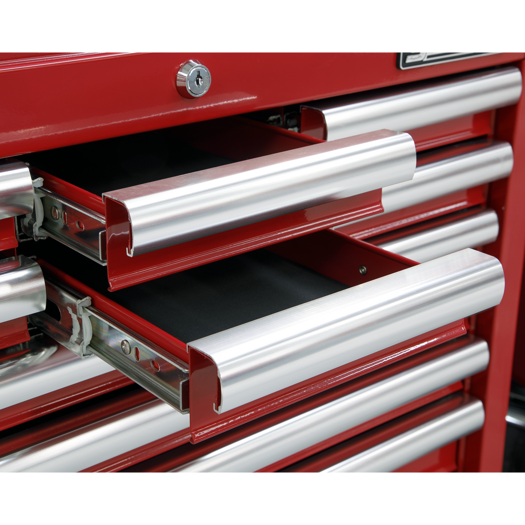Sealey AP33109 Superline PRO® Topchest with Ball-Bearing Slides, 10 Drawer, Red